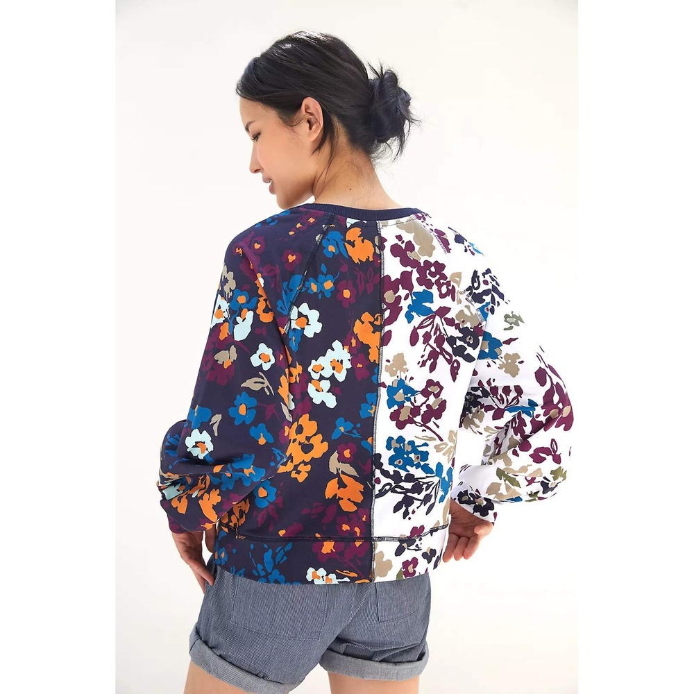 Maeve by Anthropologie Split‎ Print Sweatshirt Pullover Size XS - Picture 6 of 12